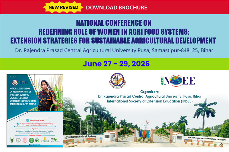 National Conference on Redefining Role of Women in Agri Food Systems: Extension Strategies for Sustainable Agricultural Development 